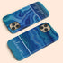 Blue Agate Custom Name iPhone Case
